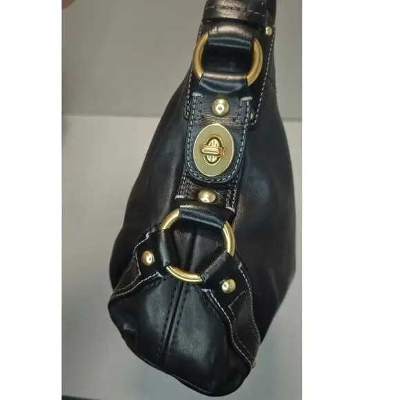 Vintage Black Coach Carly hobo bag - Picture 7 of 13